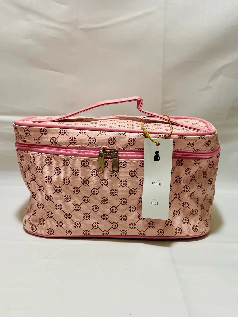 Pink Design Fashion Inspired Cosmetic Travel Makeup Bag, NWT